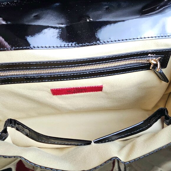 Valentino Garavani Bow Top Handle Bag • Rare Snakeskin Jacquard • Italy - Picture 13 of 16